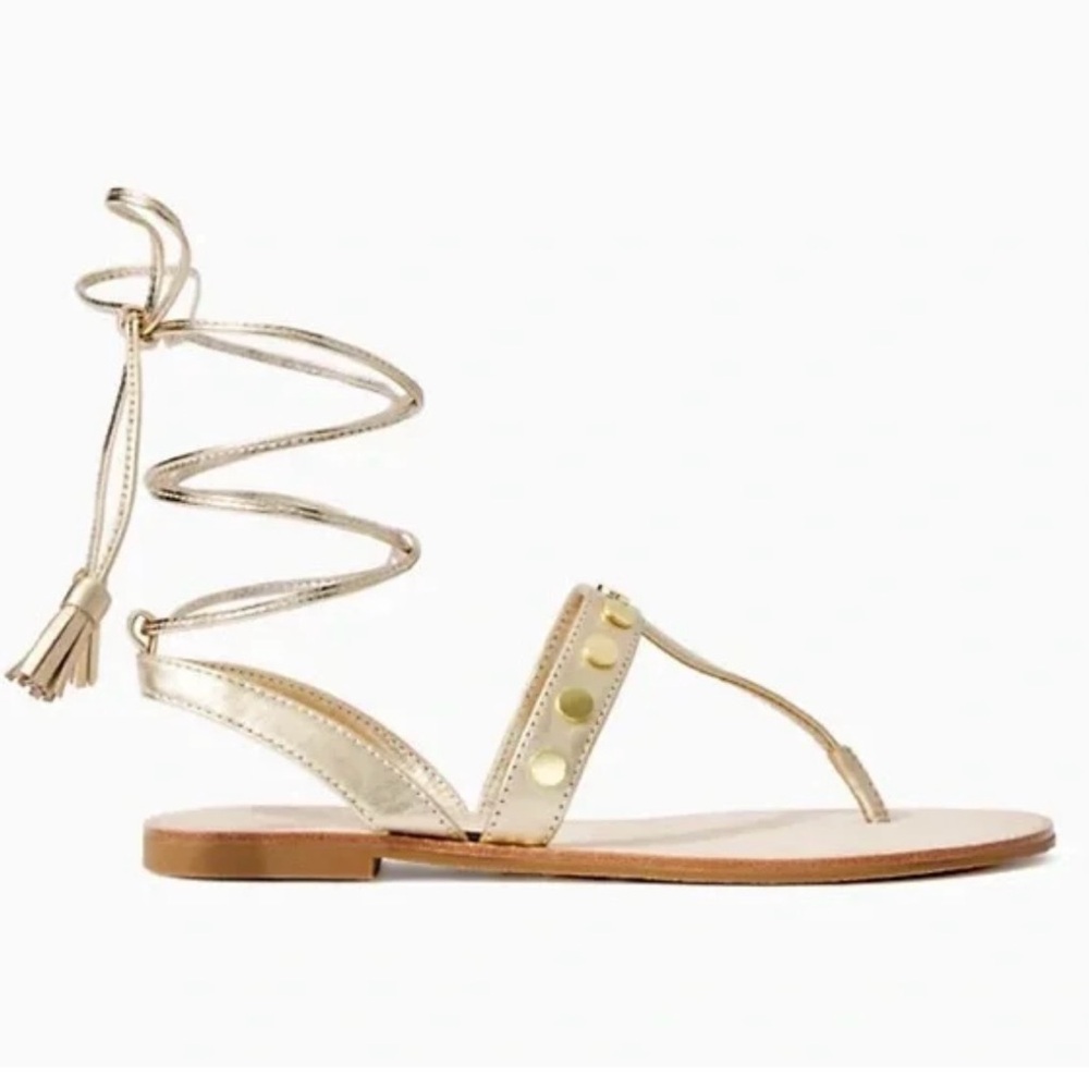 Gold Strappy Sandals